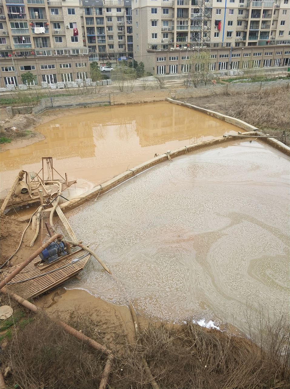 海棠沉淀池淤泥清理-厂区废水池淤泥清淤